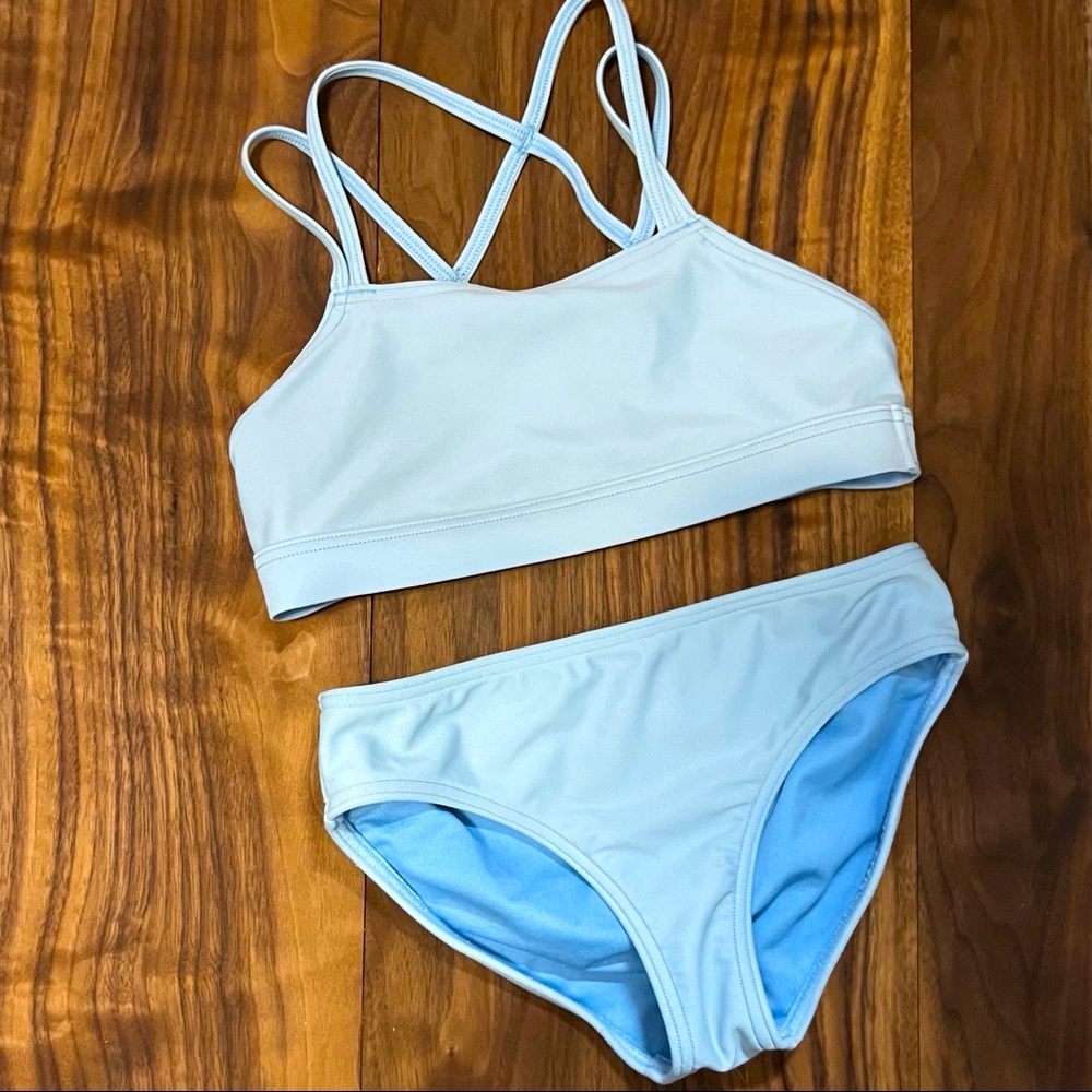 Abercrombie Girls Light Blue Bikini Swim Suit 5-6
